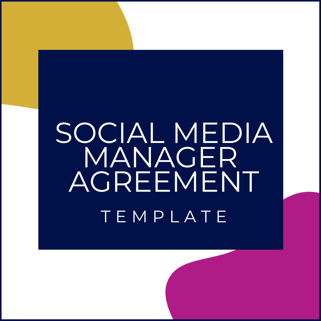 Social Media Manager Agreement Template