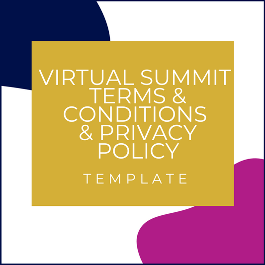 Virtual Summit Terms & Conditions & Privacy Policy Template