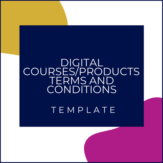 Digital Product/Courses Terms and Conditions Template