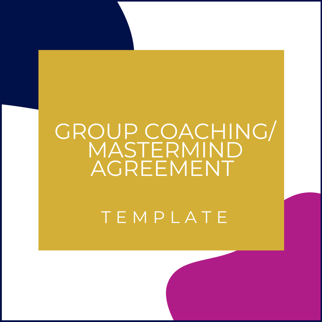 Group Coaching/Mastermind Agreement Template